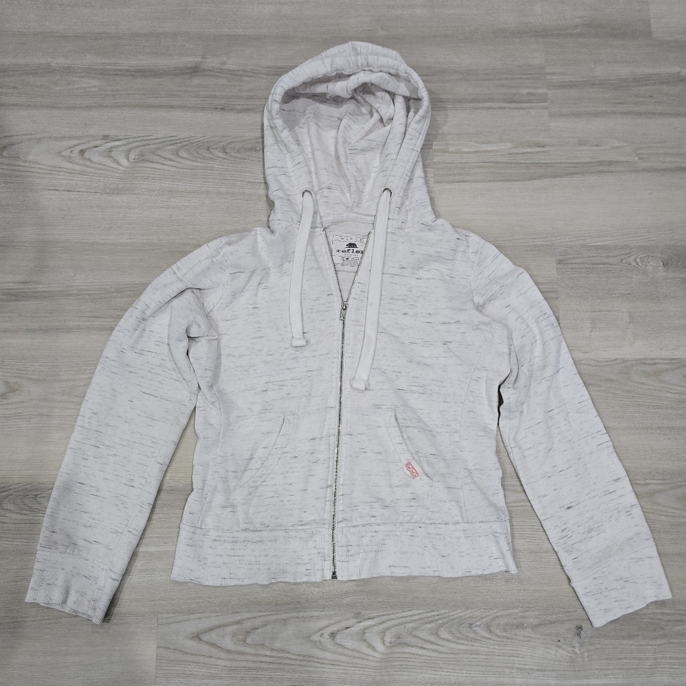 Reflex Fleece Full Zip Hoodie Jacket Gray Size XL